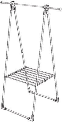 Perchero Auxiliar Plegable Habitex Stand-1